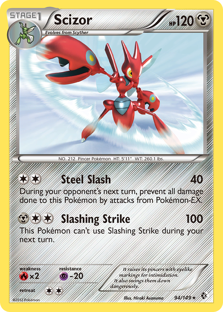 Scizor (94/149) [Black & White: Boundaries Crossed] | Good Games Adelaide SA