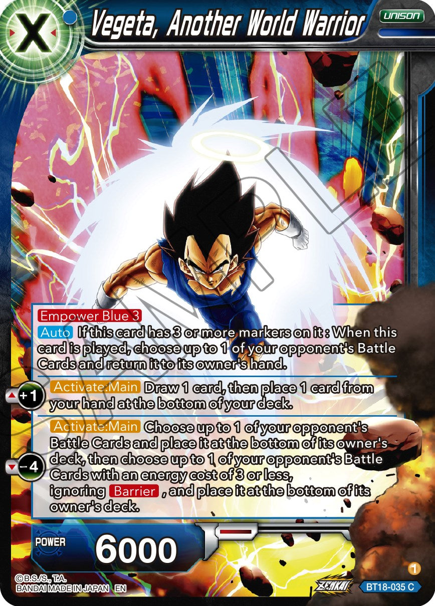 Vegeta, Another World Warrior (BT18-035) [Dawn of the Z-Legends] | Good Games Adelaide SA