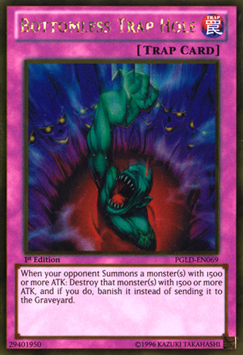 Bottomless Trap Hole [PGLD-EN069] Gold Rare | Good Games Adelaide SA
