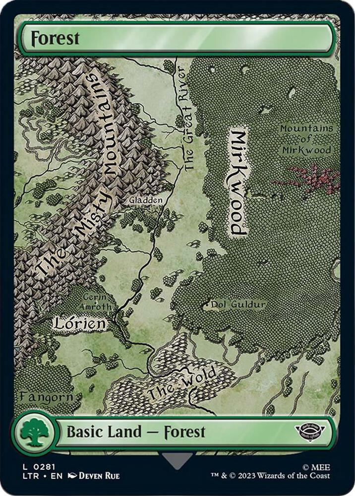 Forest 281 (Universes Beyond: The Lord of the Rings: Tales of Middle-earth)  - Full Art Foil | Good Games Adelaide SA