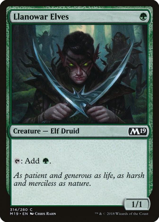 Llanowar Elves 314 (Core Set 2019)  | Good Games Adelaide SA