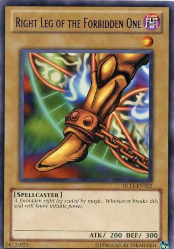 Right Leg of the Forbidden One (Red) [DL11-EN002] Rare | Good Games Adelaide SA