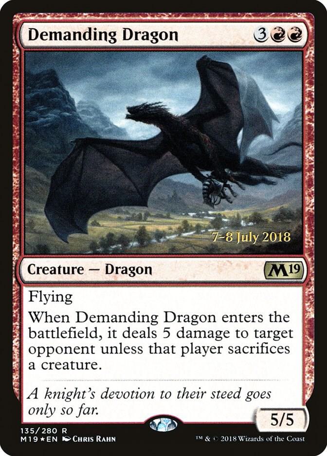 Demanding Dragon 135 (Prerelease Cards)  - Foil | Good Games Adelaide SA