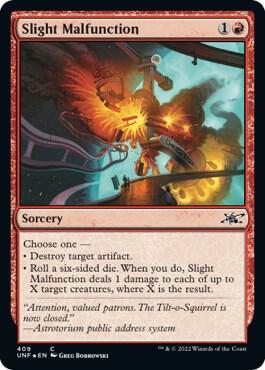 Slight Malfunction Galaxy Foil 409 (Unfinity)  - Foil | Good Games Adelaide SA