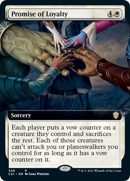 Promise of Loyalty Extended Art 348 (Commander 2021)  | Good Games Adelaide SA