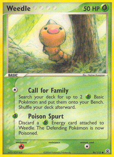 Weedle (86/112) [EX: FireRed & LeafGreen] | Good Games Adelaide SA