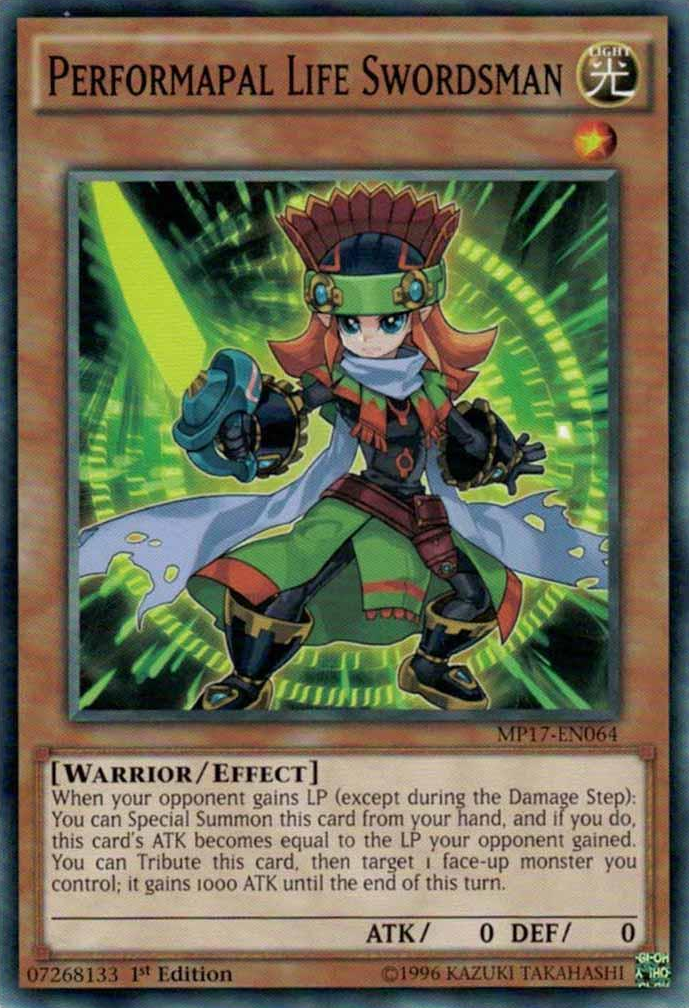 Performapal Life Swordsman [MP17-EN064] Common | Good Games Adelaide SA