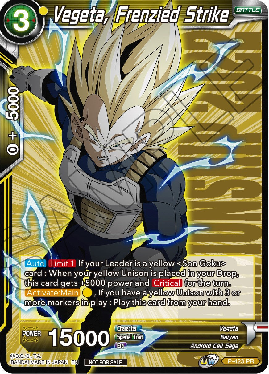 Vegeta, Frenzied Strike (Championship Pack 2022 Vol.2) (P-423) [Promotion Cards] | Good Games Adelaide SA