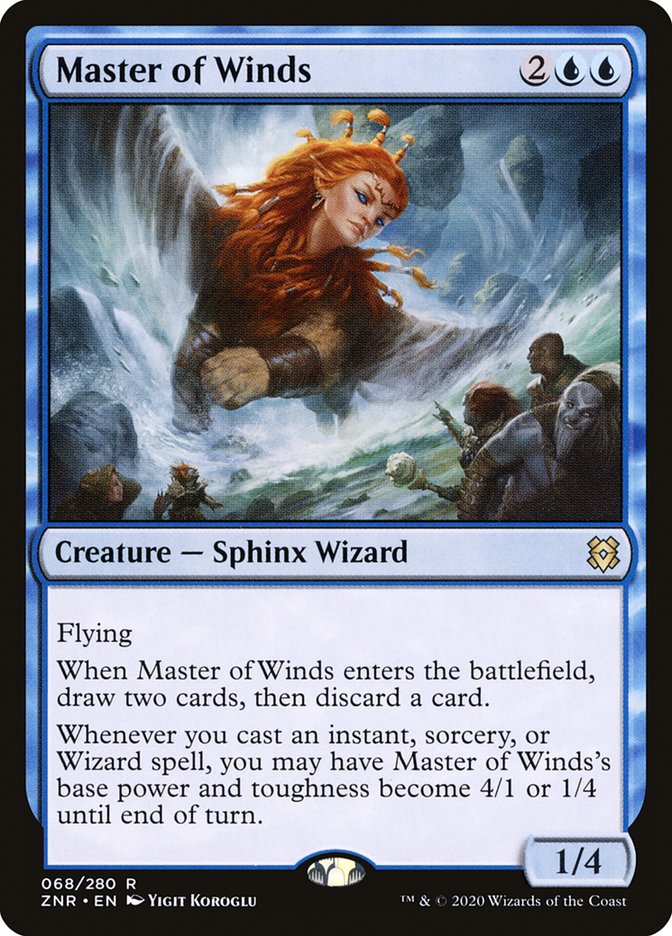 Master of Winds 68 (Zendikar Rising)  | Good Games Adelaide SA