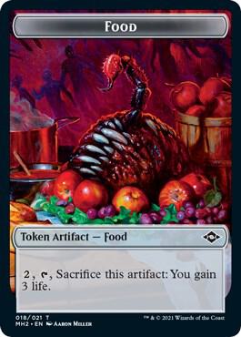 Food 018 Thopter Double Sided Token 18 // 19 (Modern Horizons 2)  - Foil | Good Games Adelaide SA