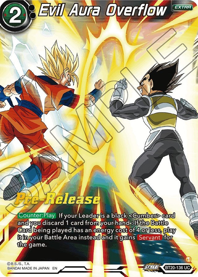 Evil Aura Overflow (BT20-136) [Power Absorbed Prerelease Promos] | Good Games Adelaide SA