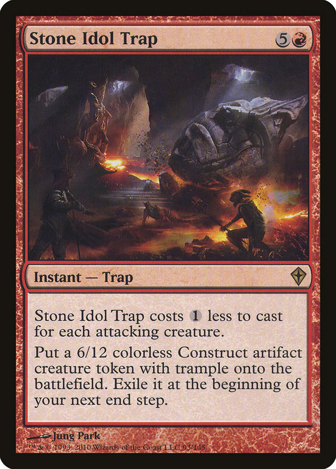 Stone Idol Trap 93 (Worldwake)  - Foil | Good Games Adelaide SA