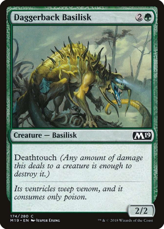 Daggerback Basilisk 174 (Core Set 2019)  - Foil | Good Games Adelaide SA