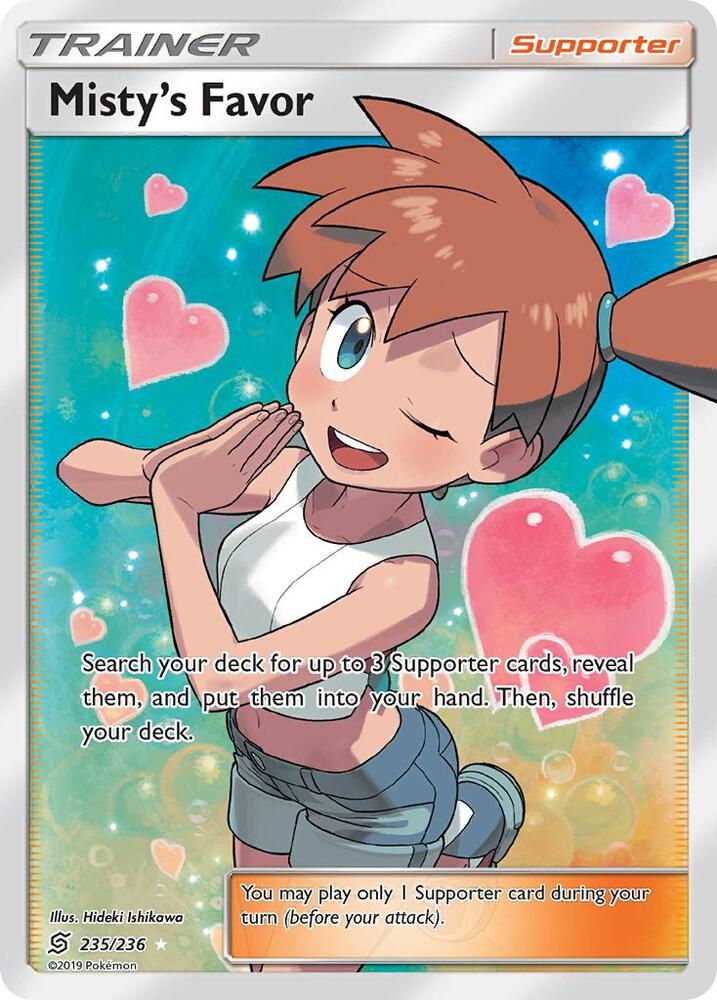 Misty's Favor Full Art 235/236 (SM - Unified Minds)  - Holofoil | Good Games Adelaide SA