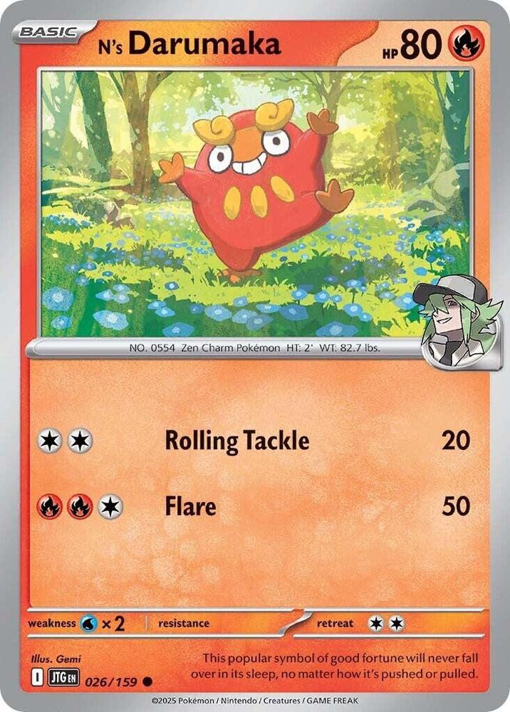 N's Darumaka 026/159 (SV09: Journey Together)  | Good Games Adelaide SA