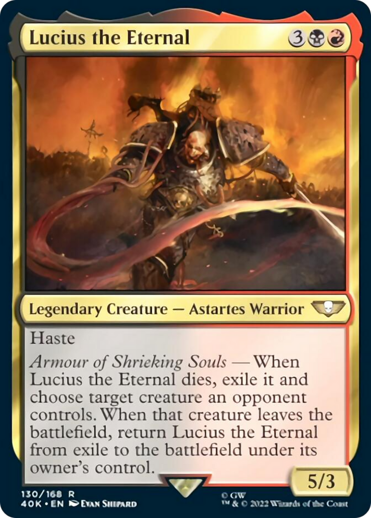 Lucius the Eternal (Surge Foil) [Universes Beyond: Warhammer 40,000] | Good Games Adelaide SA