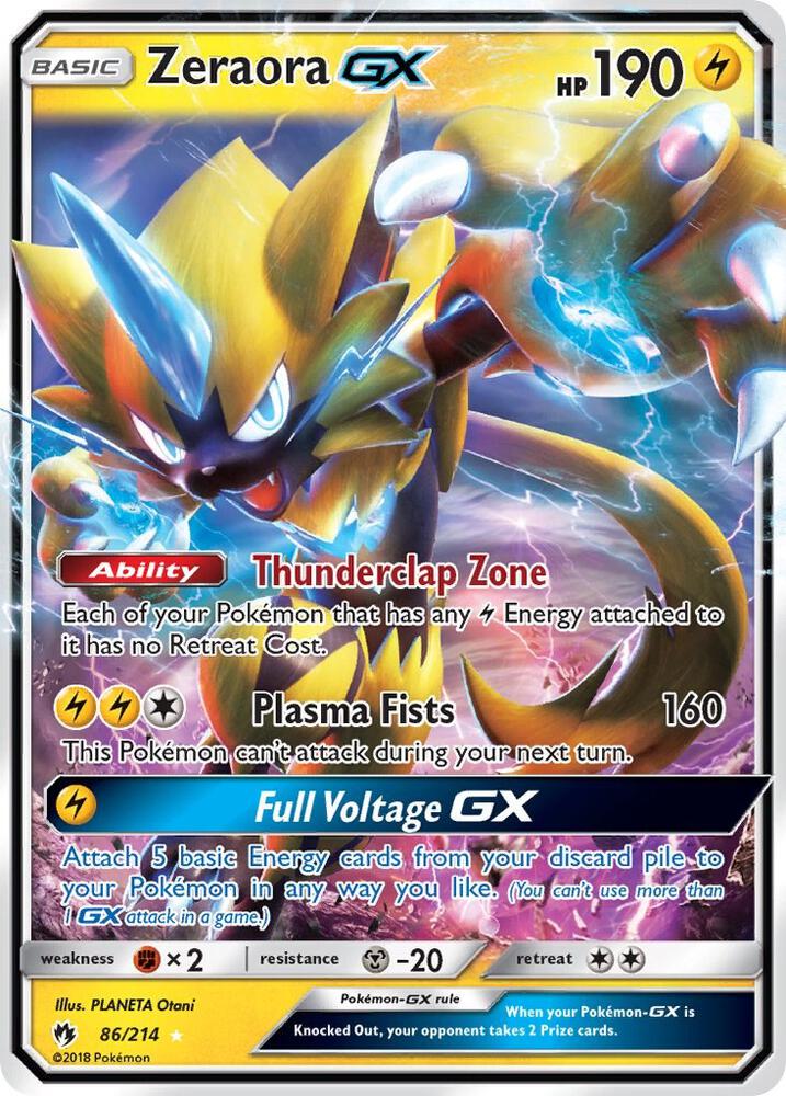 Zeraora GX 86/214 (SM - Lost Thunder)  - Holofoil | Good Games Adelaide SA