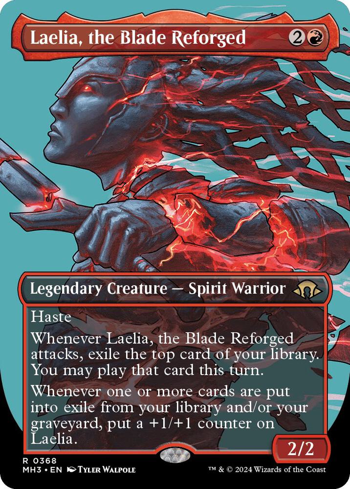 Laelia, the Blade Reforged 368 (Modern Horizons 3)  - Borderless Foil | Good Games Adelaide SA