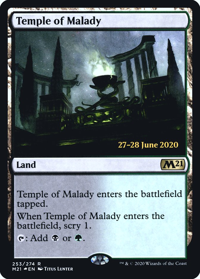 Temple of Malady  [Core Set 2021 Prerelease Promos] | Good Games Adelaide SA