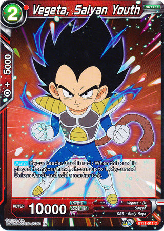 Vegeta, Saiyan Youth [BT11-011] | Good Games Adelaide SA