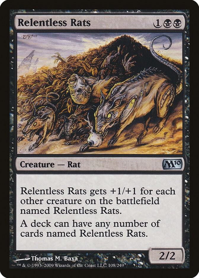 Relentless Rats 108/249 (Magic 2010 (M10))  | Good Games Adelaide SA
