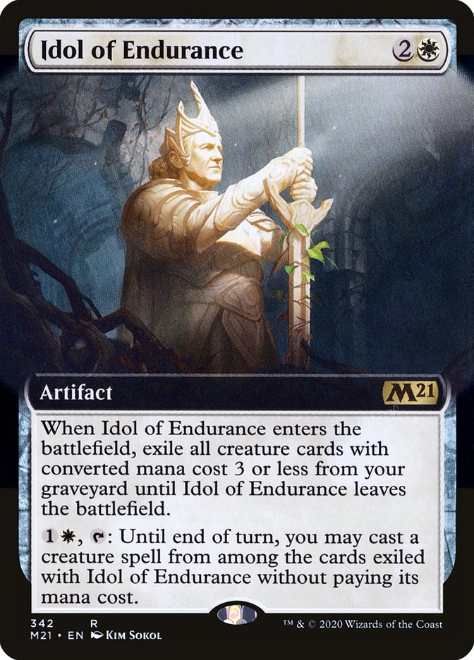 Idol of Endurance (Extended Art) [Core Set 2021] | Good Games Adelaide SA