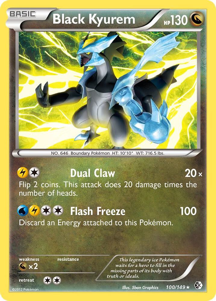 Black Kyurem 100/149 (Boundaries Crossed)  | Good Games Adelaide SA