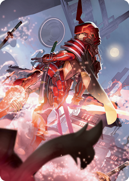 Peerless Samurai Art Card [Kamigawa: Neon Dynasty Art Series] | Good Games Adelaide SA