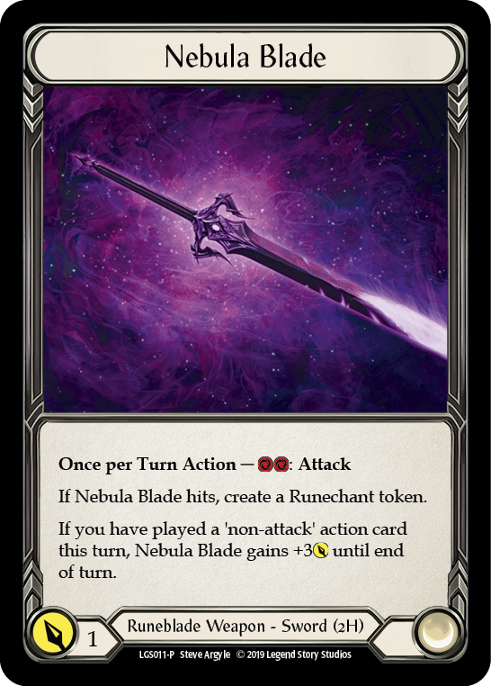 Nebula Blade [LGS011-P] (Promo)  1st Edition Cold Foil | Good Games Adelaide SA