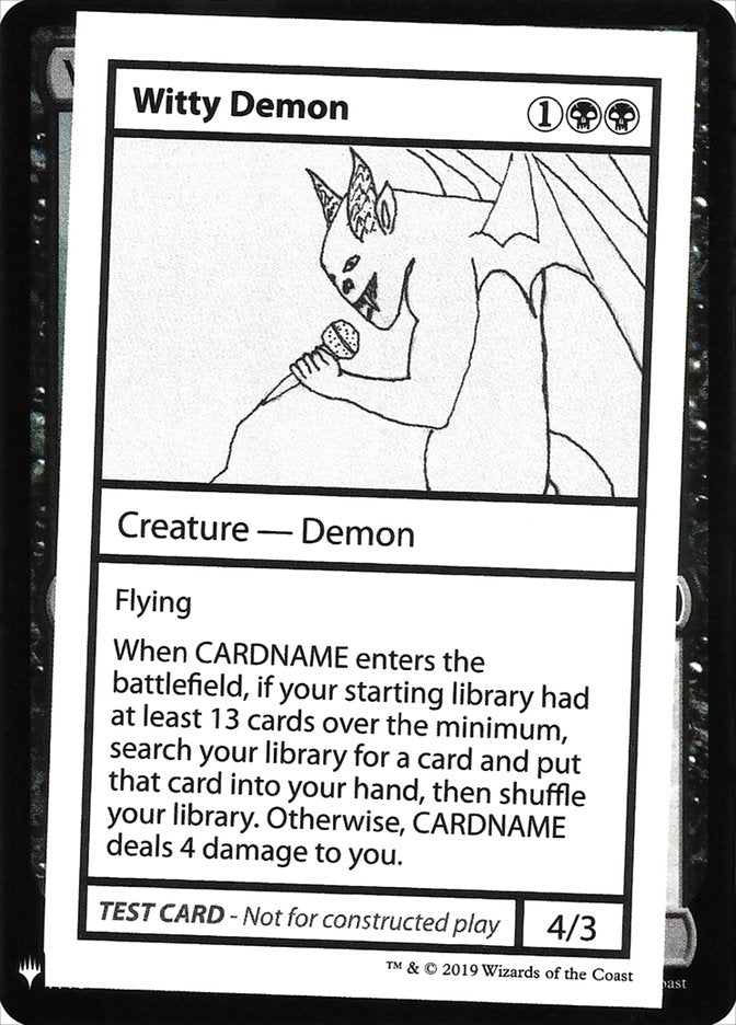 Witty Demon [Mystery Booster Playtest Cards] | Good Games Adelaide SA