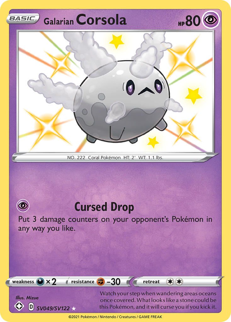 Galarian Corsola (SV049/SV122) [Sword & Shield: Shining Fates] | Good Games Adelaide SA