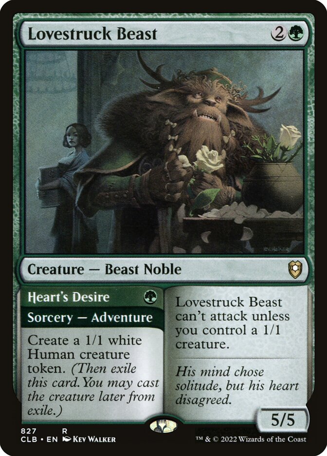 Lovestruck Beast // Heart's Desire 827 (Commander Legends: Battle for Baldur's Gate)  | Good Games Adelaide SA