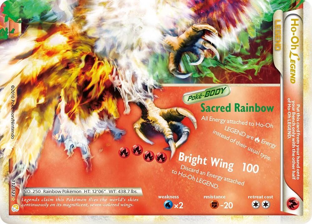 Ho Oh Legend Bottom 112/123 (HeartGold SoulSilver)  - Holofoil | Good Games Adelaide SA