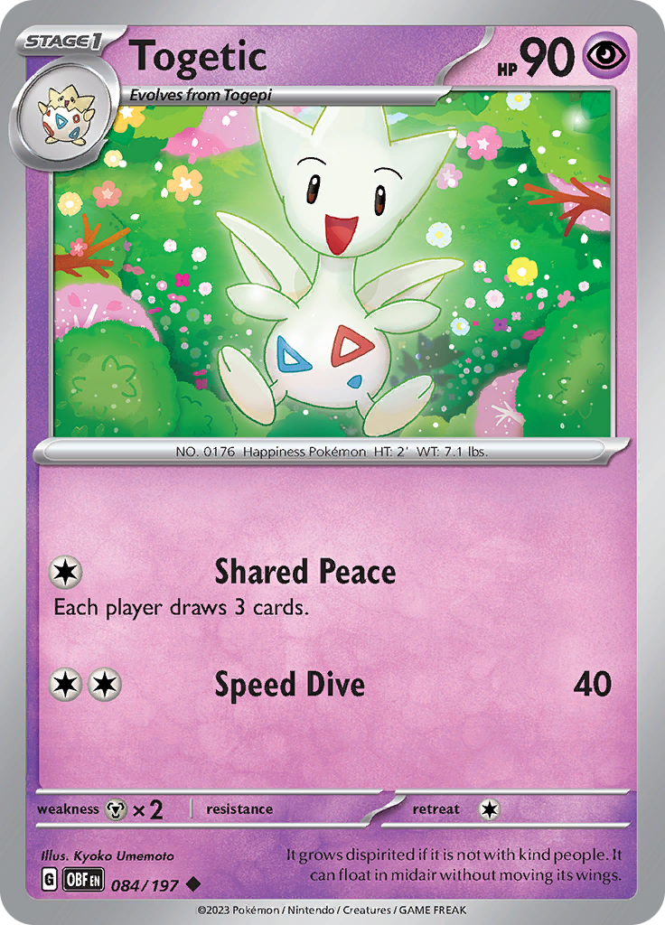 Togetic (084/197) [Scarlet & Violet: Obsidian Flames] | Good Games Adelaide SA