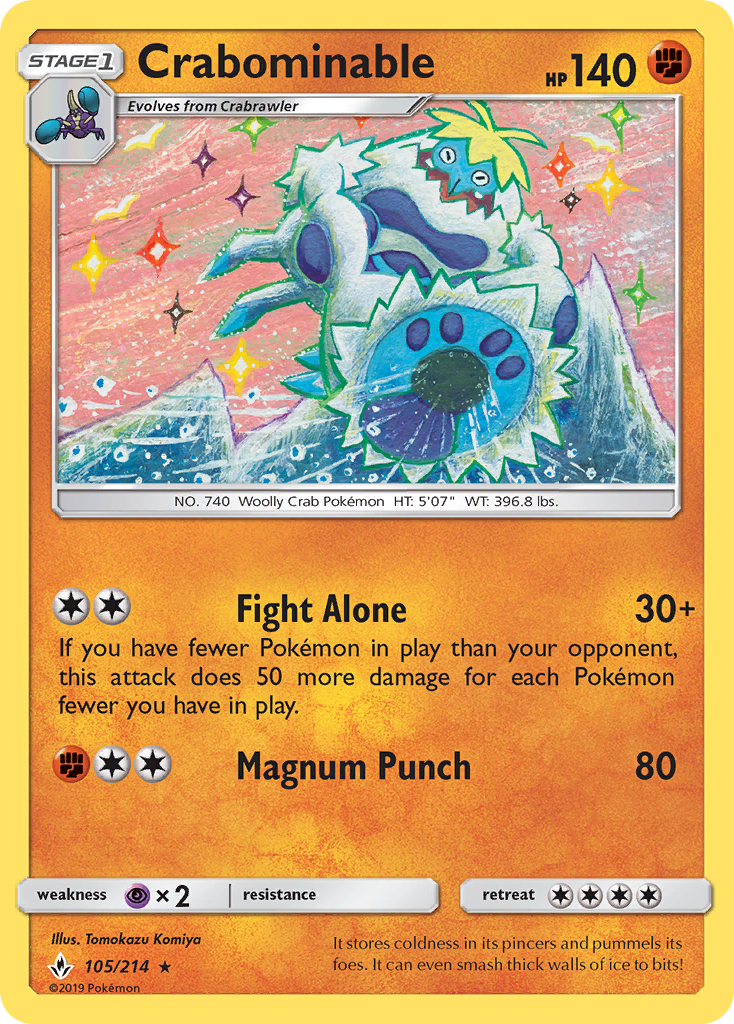 Crabominable (105/214) [Sun & Moon: Unbroken Bonds] | Good Games Adelaide SA