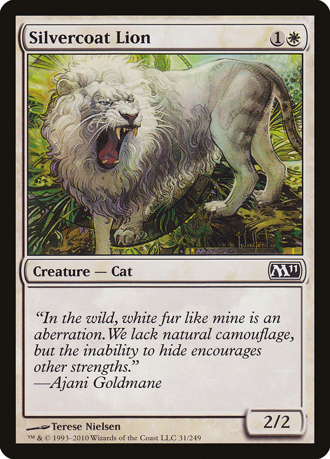 Silvercoat Lion [Magic 2011] | Good Games Adelaide SA