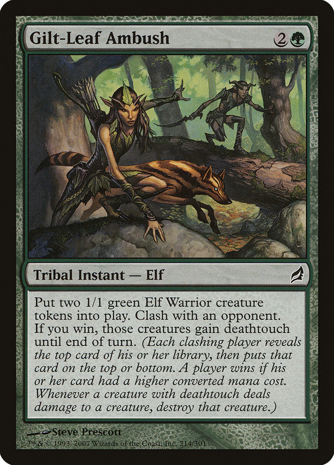 Gilt-Leaf Ambush 214 (Lorwyn)  - Foil | Good Games Adelaide SA