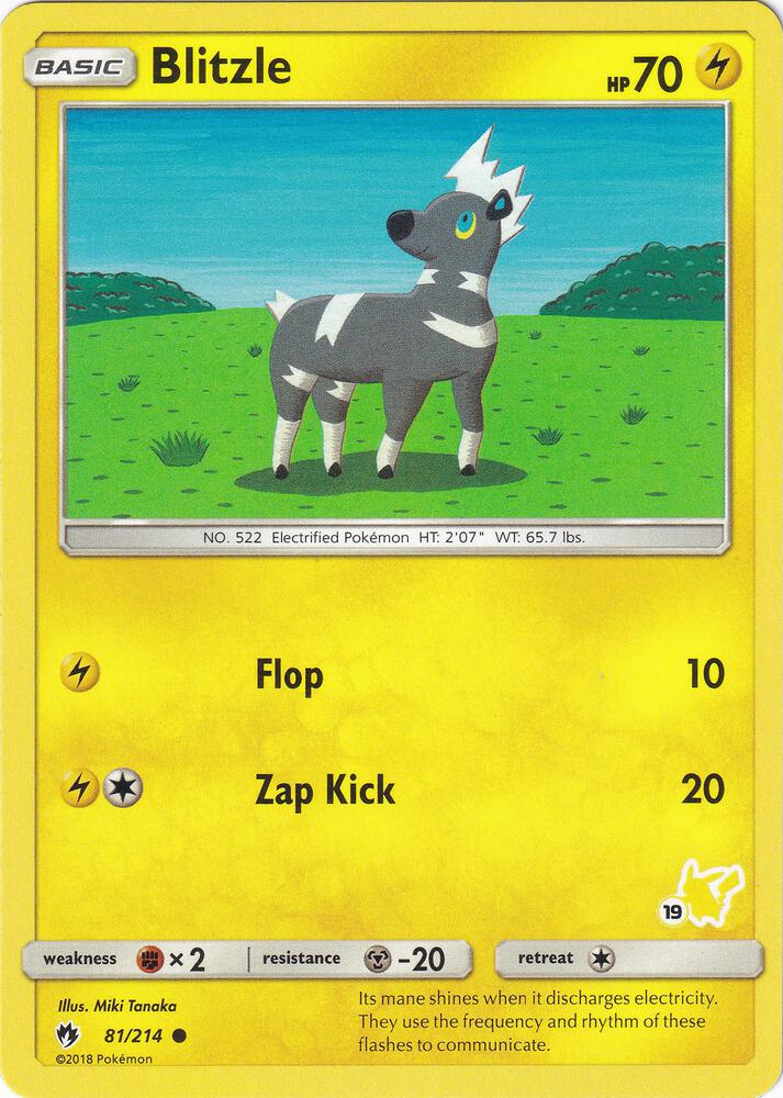 Blitzle 81 214 19 Pikachu Stamped 081/214 (Battle Academy)  | Good Games Adelaide SA