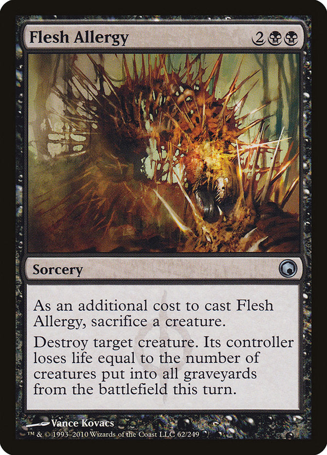 Flesh Allergy 62 (Scars of Mirrodin)  - Foil | Good Games Adelaide SA