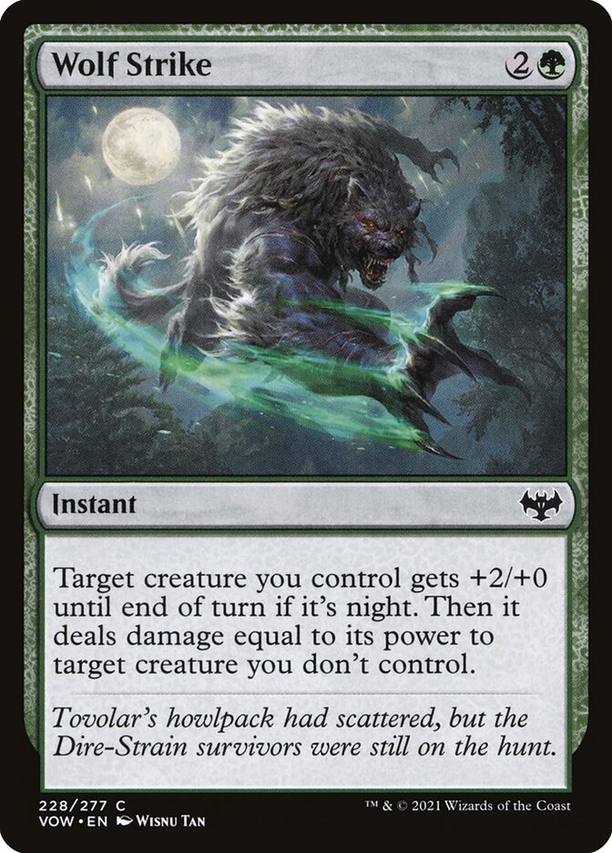 Wolf Strike 228 (Innistrad: Crimson Vow)  - Foil | Good Games Adelaide SA
