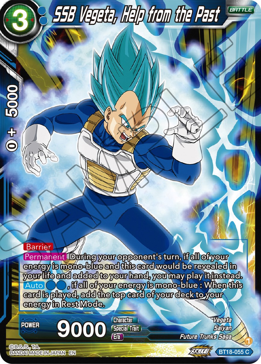 SSB Vegeta, Help from the Past (BT18-055) [Dawn of the Z-Legends] | Good Games Adelaide SA