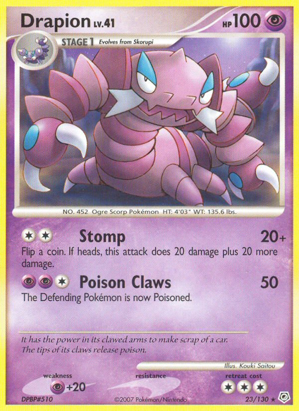Drapion (23/130) [Diamond & Pearl: Base Set] | Good Games Adelaide SA