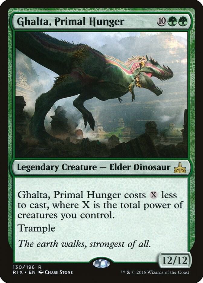 Ghalta, Primal Hunger 130 (Rivals of Ixalan)  - Foil | Good Games Adelaide SA