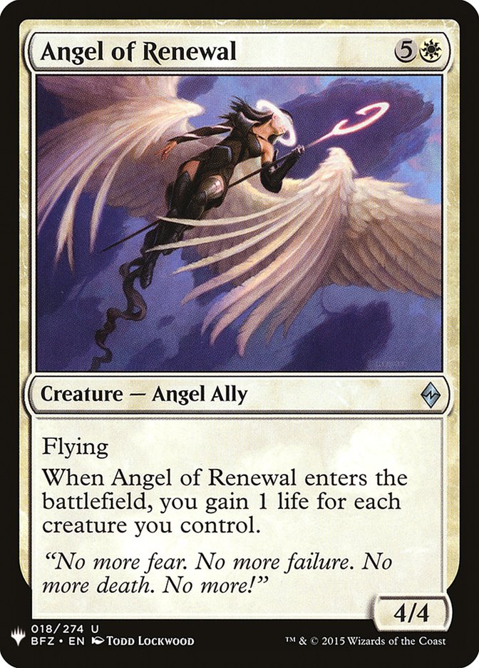 Angel of Renewal [Mystery Booster] | Good Games Adelaide SA