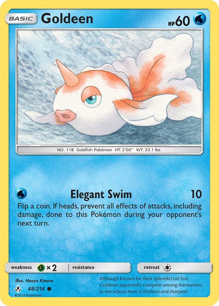 Goldeen 48/214 (SM - Unbroken Bonds)  | Good Games Adelaide SA