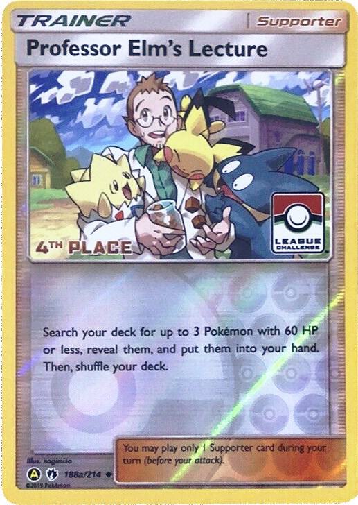 Professor Elm's Lecture League Challenge 4th Place 188a/214 (League & Championship Cards)  - Reverse Holofoil | Good Games Adelaide SA