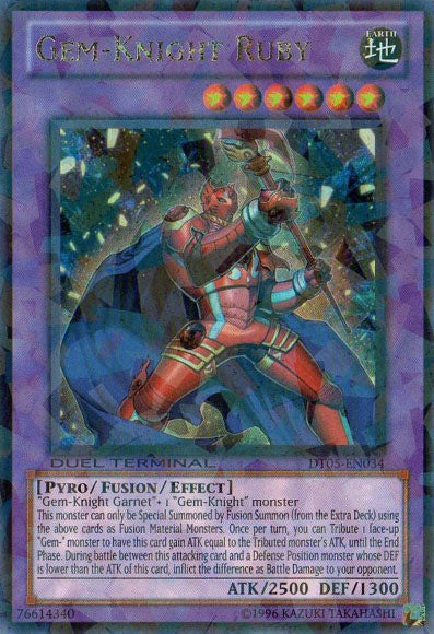Gem-Knight Ruby [DT05-EN034] Ultra Rare | Good Games Adelaide SA