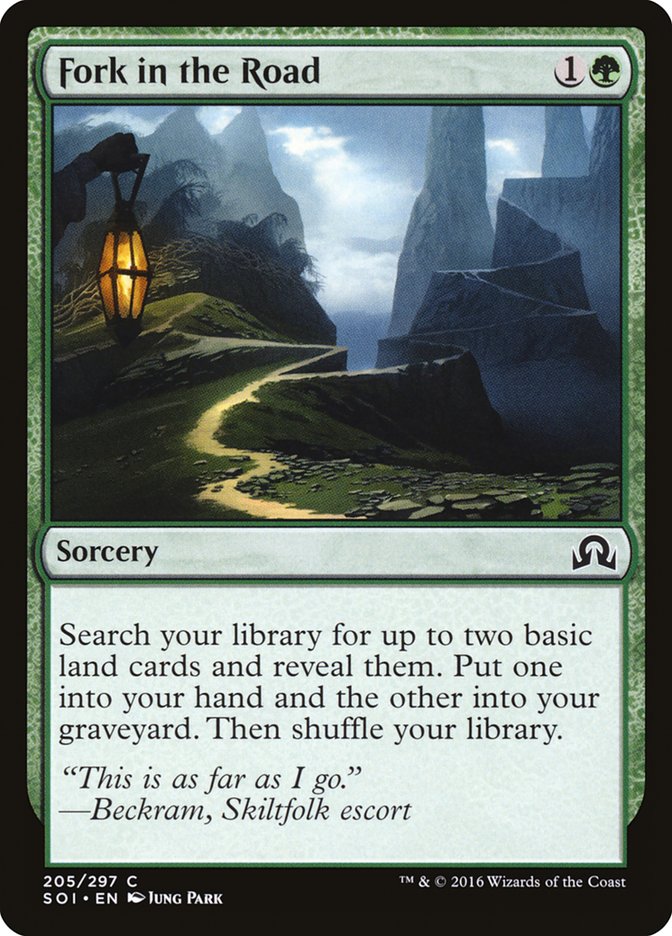 Fork in the Road 205 (Shadows over Innistrad)  - Foil | Good Games Adelaide SA