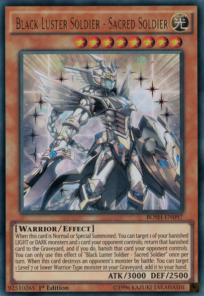 Black Luster Soldier - Sacred Soldier [BOSH-EN097] Ultra Rare | Good Games Adelaide SA