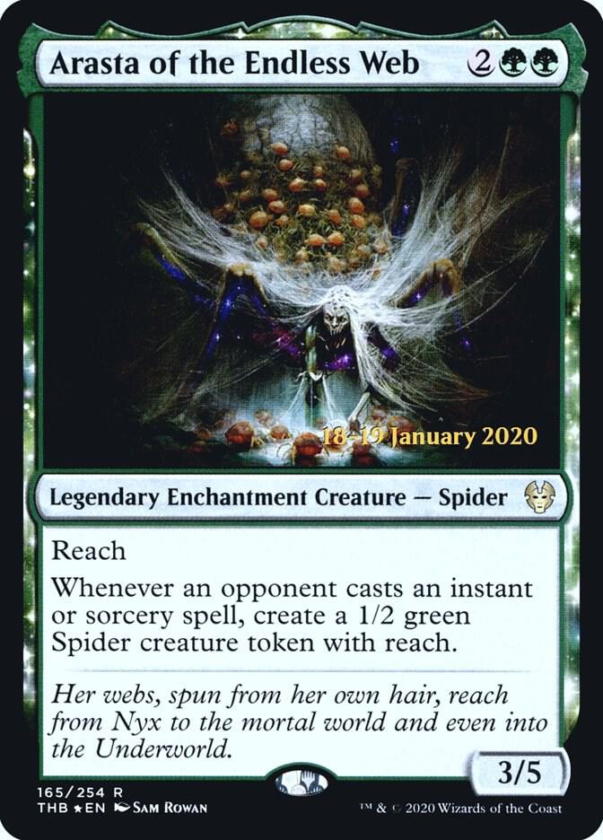 Arasta of the Endless Web 165 (Prerelease Cards)  - PreRelease Foil | Good Games Adelaide SA